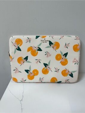 Kate Spade Citrus Floral Laptop Sleeve - like new